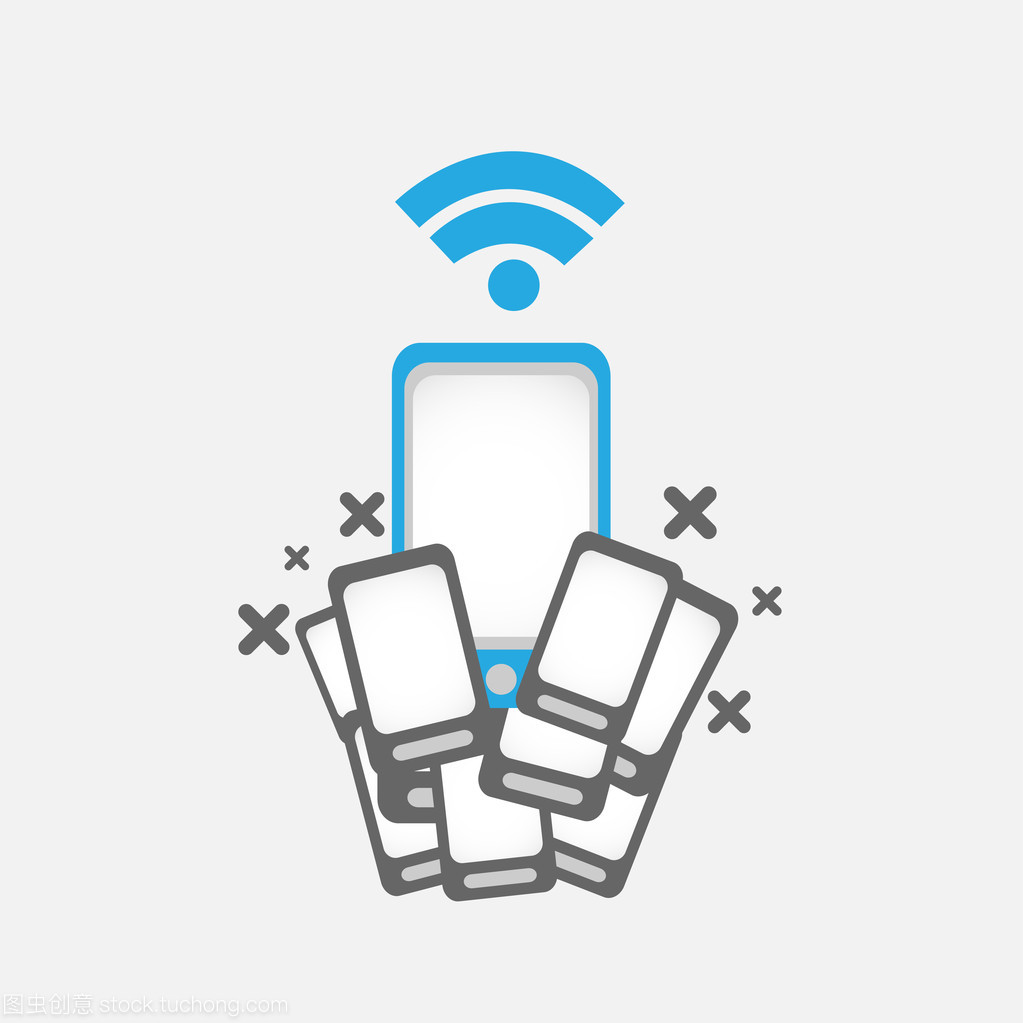 手机 wifi 上网概念图